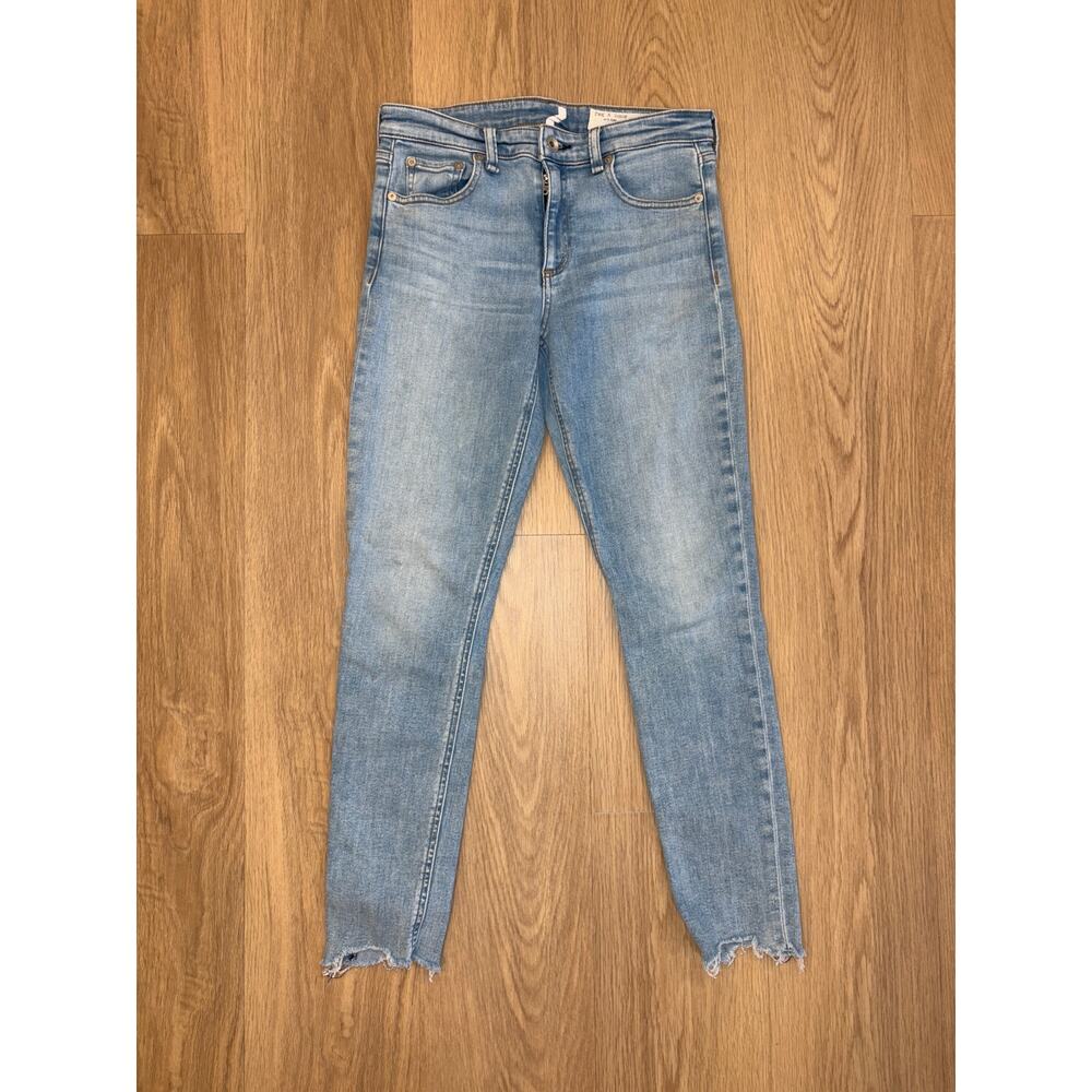 Rag and bone cate mid rise ankle skinny denim jeans light wash women’s size 27